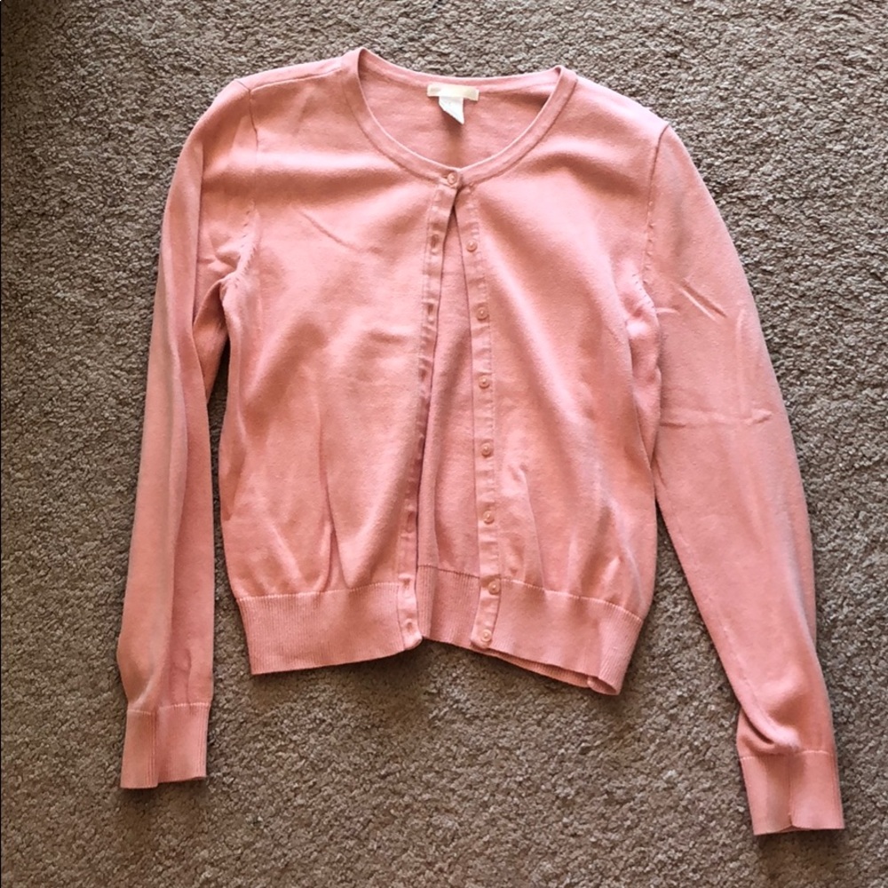 Slim fit pink cardigan